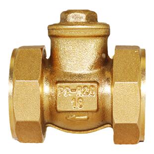 天一 金牛 铜卧式止回阀 PPR双活接 4分 6分 1寸单向阀 止逆阀