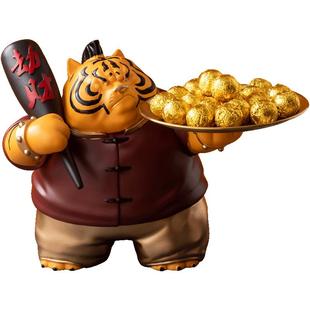 虎年吉祥物摆件桌面小老虎本命年创意礼物虎虎生威生日礼物装饰品
