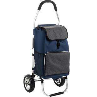 捷安玺购物车买菜小拉车家用折叠便携拉杆车老人轻便手拉车小拖车