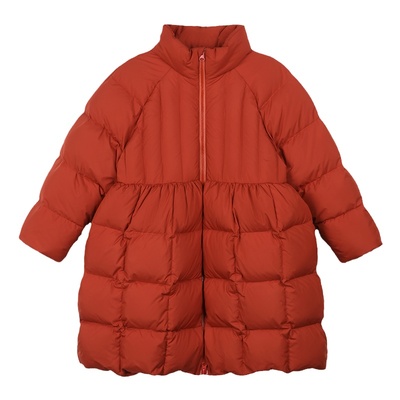 陈大猪女童红色羽绒服保暖防风