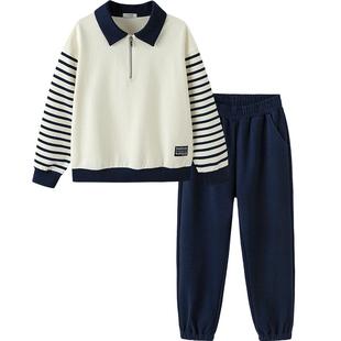 巴拉巴拉童装儿童长袖套装男童两件套女童宝宝衣服2025新款秋装潮