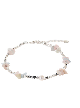 Hihipenny/莫奈花园原创设计天然石小清新夏季爆闪碎银叠戴手链女