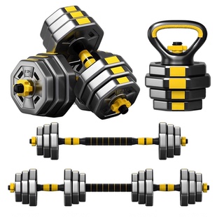 哑铃男士健身家用可调节重量青少年杠铃组合套装壶铃器材20公斤