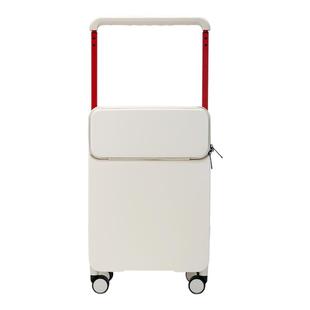 TRANSIT前开盖行李箱20寸宽拉杆侧开口铝框旅行箱登机密码箱24寸