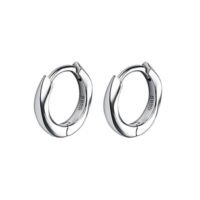 莫比乌斯s925银耳环男士潮流