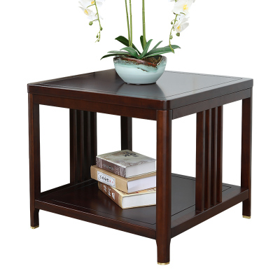 新中式全实木角几金丝檀木边几