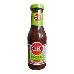 ok甜酸酱310g瓶OK汁薯条鸡块蘸酱 加味士酸甜酱披萨牛排风味蘸酱