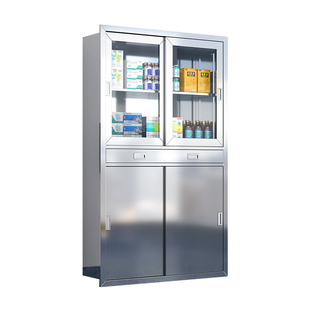 304不锈钢医疗器械柜手术室嵌入式麻醉柜暗装无菌导管药品柜定制