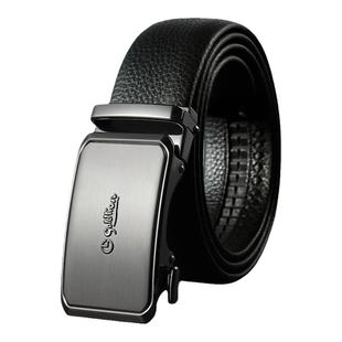 金利来皮带自动扣防指纹头层牛皮男腰带