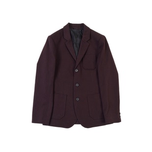 NOODLES国专撤柜subalpino面料初剪羊毛修身slim三粒扣西服夹克