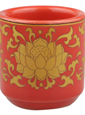 陶瓷水杯贡杯家居摆件佛前供水杯