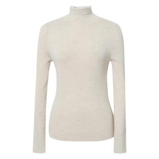 伊芙丽基础款高领100%可机洗羊毛打底衫女装修身2025秋装新款