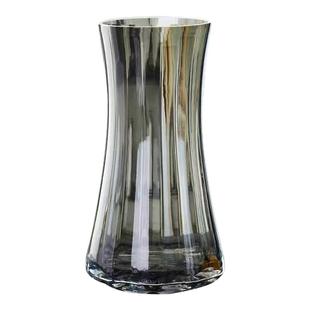 轻奢玻璃花瓶摆件客厅插花高级感水养鲜花水培富贵竹专用超好看