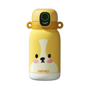 恩尔美正品高端智能指纹解锁男女学生上学专用316儿童保温吸管杯