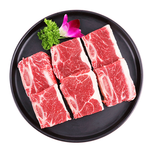 鸿亮黑椒牛仔骨4斤装牛排半成品牛肉牛排骨肋排400g*5袋批发顺丰