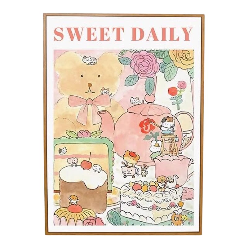 北欧小清新下午茶diy数字油画