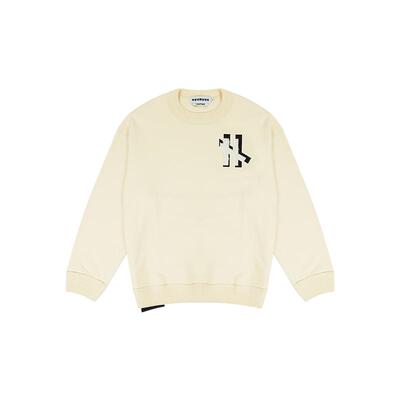 联名不等号混纺抓绒卫衣