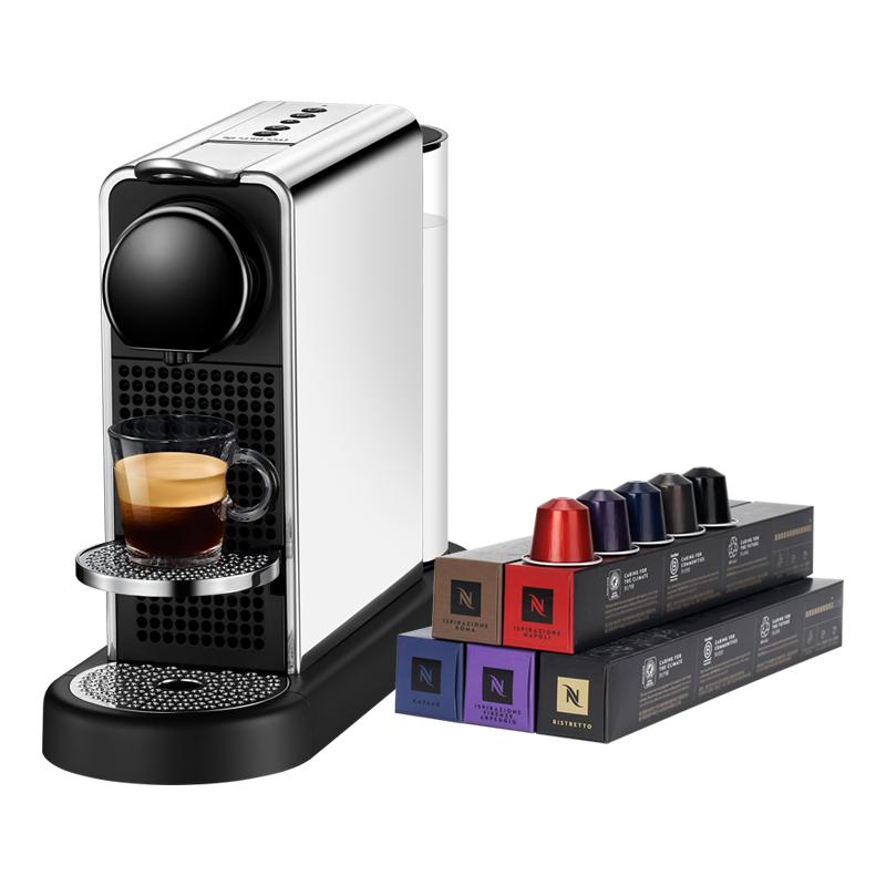 【礼物】Nespresso奈斯派索雀巢胶囊咖啡机家用小型CitizPlatinum
