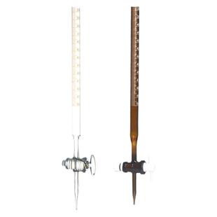 酸碱性滴定管活塞低硼硅酸式滴定管透明酸碱通用 A级 Glass Volumetric Burette Buret Stopcock