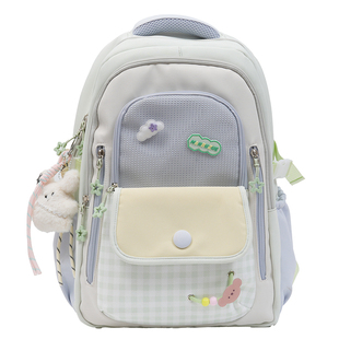 高颜值初中生书包小学生三到六年级大容量女韩系ins高中生双肩背