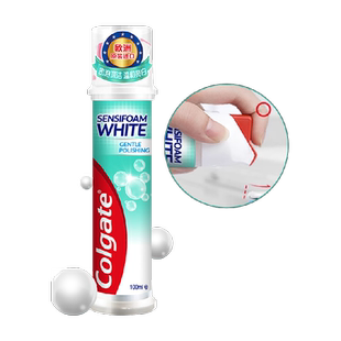 【孙颖莎推荐】高露洁原装进口密泡亮白直立式按压式牙膏