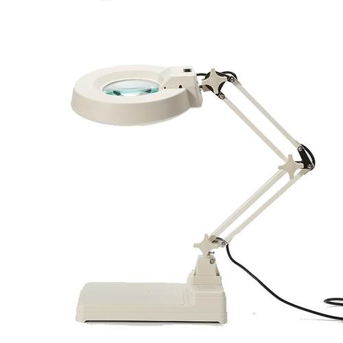 申宏桌面台式放大镜带灯维修用高清30高倍数老人阅读100修表手机主板雕刻电子检测焊接20工作台灯放大镜1000