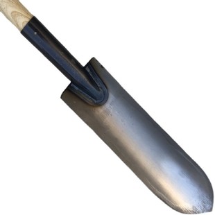 全钢尖铲多功能长铁锨挖沟打洞挖树起苗翻土尖头窄细锹户外园艺铲