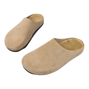 ANDS MB THE ROW 勃肯鞋半拖鞋外穿厚底舒适包头穆勒鞋真皮女鞋子