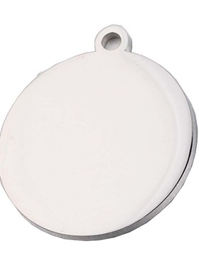diy刻字圆牌圆片吊坠镜面厚