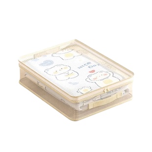 网纱四件套收纳袋换季衣服衣物整理袋衣柜棉被防尘分格带提手储物