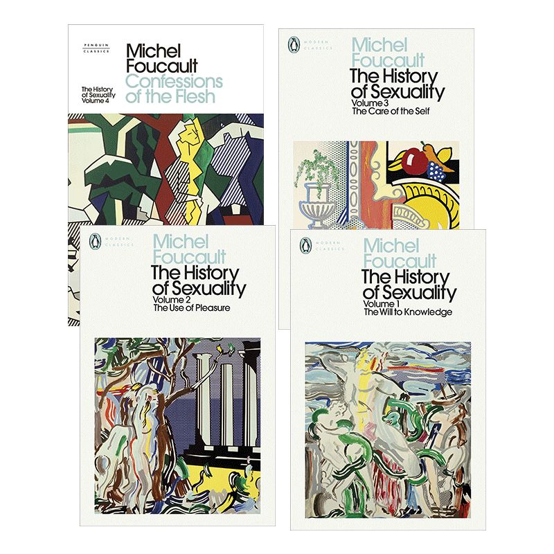 性经验史系列 4本套装 英文原版 The History of Sexuality 米歇尔福柯 英文版 进口英语原版书籍