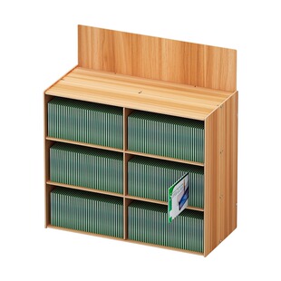 手机钢化膜展示架手机店屏保收纳盒收纳柜手机屏幕置物架木质简约