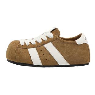 F21大头面包德训鞋女2026新款秋季内增高百搭大头丑萌泡芙板鞋子