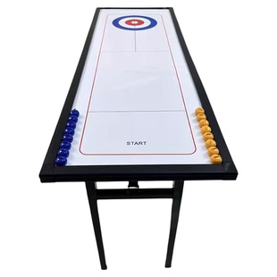 桌上冰壶球保龄球沙壶玩具团建游戏趣味家庭聚会桌游道具旱地冰壶