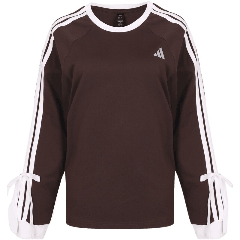 滔搏丨adidas阿迪达斯女子时尚潮流蝴蝶结运动休闲长袖T恤LH4830