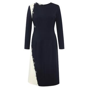 【重工刺绣针织裙】BBLLUUEE/粉蓝衣橱2026春秋解构气场连衣裙女