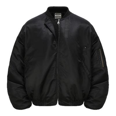 光泽尼龙重磅宽松MA1飞行夹克