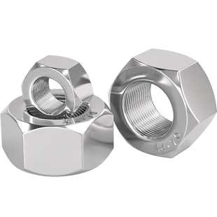 316L不锈钢六角细牙螺母细牙螺帽M10*1M12*M14M16M18M20*2M24*1.5