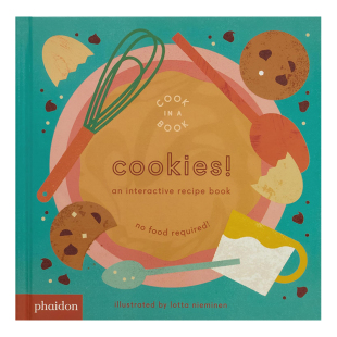【现货】饼干!:一本互动食谱Cookies!: An Interactive Recipe Book 儿童趣味互动绘本书 英文原版 3-6岁孩子食物料理常识普及