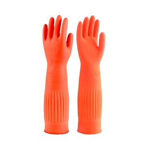 做家务手套女士干活专用加绒橡胶洗碗厨房洗衣防水耐用搞卫生防滑