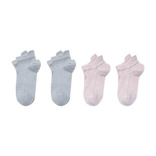 迪尔durr夏季透气爸妈体验袜男女成人袜薄款短袜4双组合装大人袜