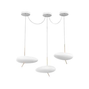 立达信怀素餐厅灯吊灯现代简约餐桌灯设计师款装饰轻奢三头吊线灯