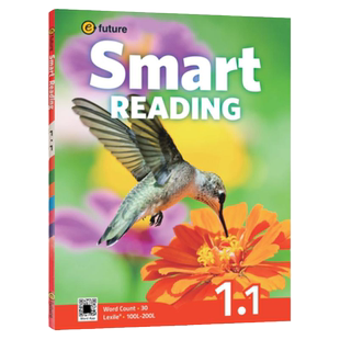 原版进口新版smart reading123级别学生教材少儿英语启蒙寒暑假短期阅读课程提高单词积累量读写分级阅读e-future 顺丰包邮