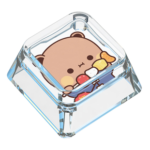 一二布布键帽单个卡通可爱發财福到啦情侣新年十字轴机械键盘键帽