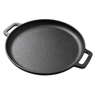 铸铁平底锅煎锅加厚手抓饼烙饼锅鏊子家用不粘锅摊煎饼果子工具