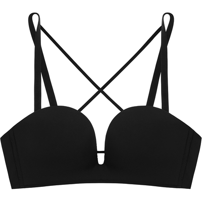 纯欲叠穿美胸带小胸聚拢无痕内衣