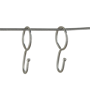 正品金属窗帘挂钩配件扣环活扣圆圈窗帘夹打孔窗帘改轨道钩子加长