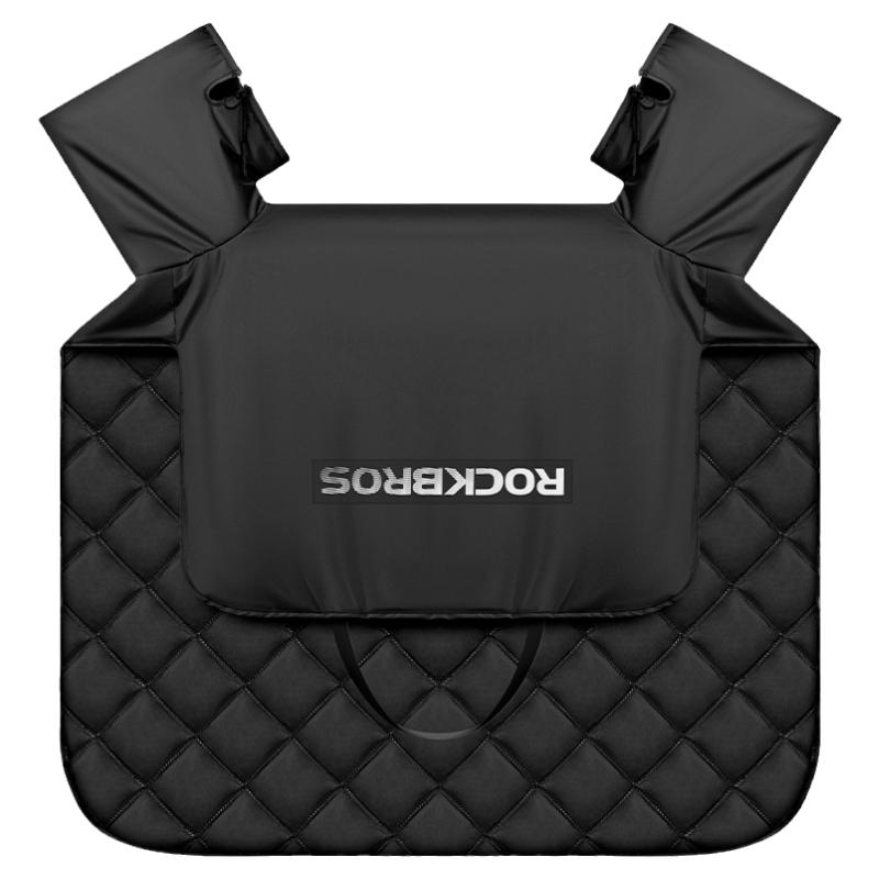 洛克兄弟电动车挡风被冬季摩托电瓶车防风罩防寒加绒冬天加厚保暖