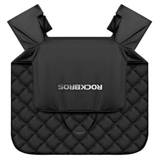 洛克兄弟电动车挡风被冬季摩托电瓶车防风罩防寒加绒冬天加厚保暖