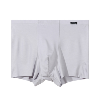 舒雅男士莫代尔一片式纯色平角裤